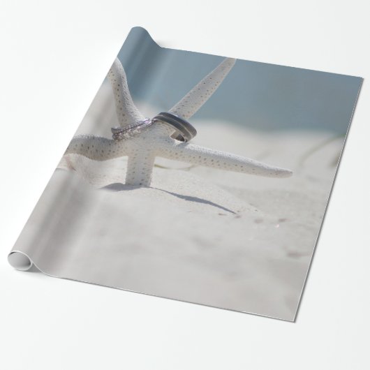 Strandhochzeit Geschenkpapier (Ungerollt)