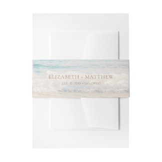 Strandhochzeit Hochzeit am Meer/am Ozean Einladungsbanderole