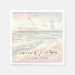 Strandhochzeit | Hochzeit am Meer Serviette