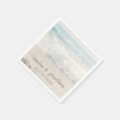 Strandhochzeit | Hochzeit am Meer Serviette (Ecke)