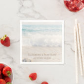 Strandhochzeit | Hochzeit am Meer Serviette (Beispiel)