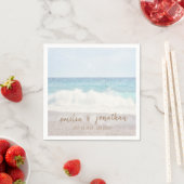 Strandhochzeit | Hochzeit am Meer Serviette (Beispiel)