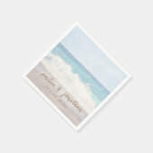 Strandhochzeit | Hochzeit am Meer Serviette (Ecke)