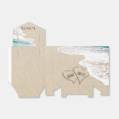 Strandhochzeit hört auf Sand Geschenkschachtel (Ungefaltet)