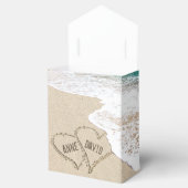 Strandhochzeit hört auf Sand Geschenkschachtel (Geöffnet)