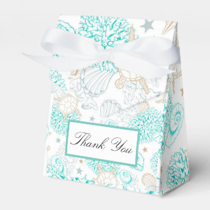 Strandhochzeit im Flat-Stil Geschenkschachtel