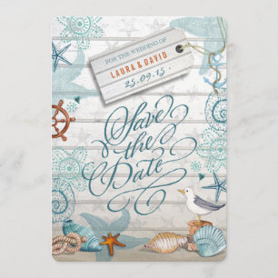 Strandhochzeit im maritimen Stil   Sichert euch de Save The Date