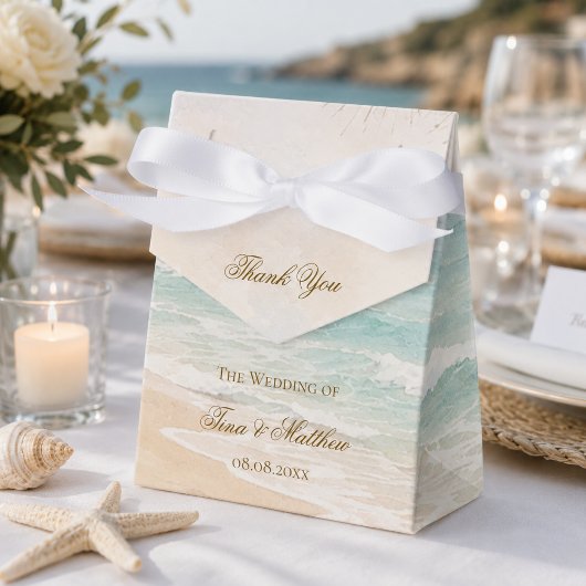 Strandhochzeit im Sommer Geschenkschachtel