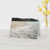 Strandhochzeit Karte (Gelbe Blume)