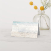 Strandhochzeit Meerhochzeit Platzkarte (Rückseite)