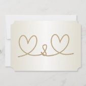 Strandhochzeit, Navy Rope, Streifen Save the Date (Rückseite)