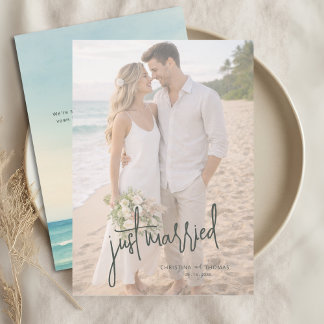 Strandhochzeit ohne großes Aufgebot Ankündigung