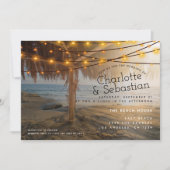 Strandhochzeit Personalisiert Einladung (Vorderseite)