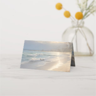 Strandhochzeit Platzkarte