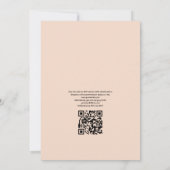 Strandhochzeit QR Code RSVP Einladung (Rückseite)