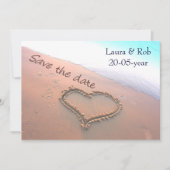 Strandhochzeit Save the Date (Vorderseite)