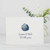 Strandhochzeit Save the Date (Stehend Vorderseite)