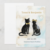 Strandhochzeit Save The Date – Tessa & Benjamin Einladung (Vorne/Hinten)