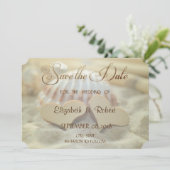 Strandhochzeit, Seashell, Waldhöre Save the Date (Stehend Vorderseite)