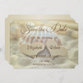 Strandhochzeit, Seashell, Waldhöre Save the Date (Vorne/Hinten)
