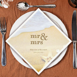 Strandhochzeit Serviette