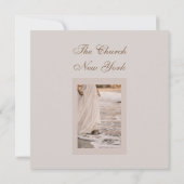 Strandhochzeit, Soft Neutral, Save the Date (Rückseite)
