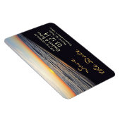 Strandhochzeit speichern Sie die Dattelmagnete Magnet (Rechte Seite)