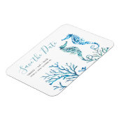 Strandhochzeit speichert Datumsmagnete Magnet (Linke Seite)