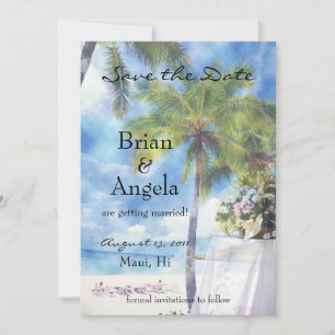 Strandhochzeit STD-Ankündigung Einladung