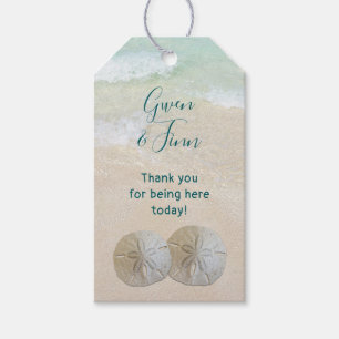 Strandhochzeit Zwei Sand-Dollar-Geschenkanhänger Geschenkanhänger