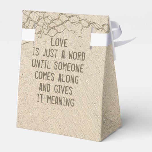 Strandhochzeiten mit Zitat Geschenkschachtel (Rückseite)