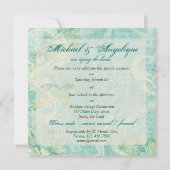 Strandhochzeits-Schildkrötestrudel-Verlobung Einladung (Rückseite)