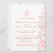 Strandhochzeitseinladung des Starfishseestrudels Einladung (Rückseite)
