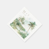 Strandhochzeitsempfang serviette (Ecke)
