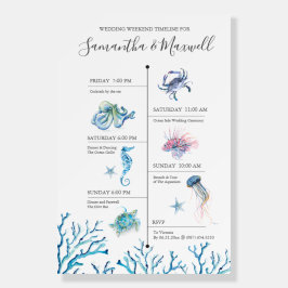 Strandhochzeitwochenende Wasserfarbenzeitschrift