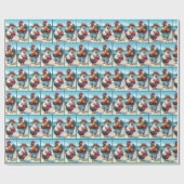 Strandhühner in Badeanzügen Geschenkpapier (Flach)