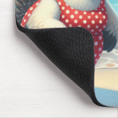 Strandhühner mit Badeanzügen Mousepad (Ecke)