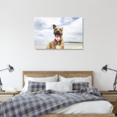 Strandhund Leinwanddruck (Insitu (Schlafzimmer))