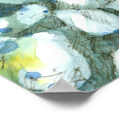 Strandhund Wandern Bergsee Zen Felsen Cairn Poster (Ecke)