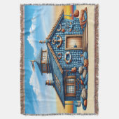 Strandhütte Decke (Vorderseite Vertikal)