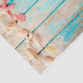 Strandhütte Muscheln Starfish Seidenpapier (Ausschnitt)