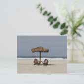 Strandhütte Postkarte (Stehend Vorderseite)