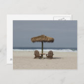 Strandhütte Postkarte (Vorne/Hinten)