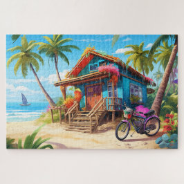 🌅 Strandhütte Puzzle