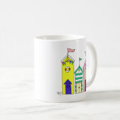 Strandhütten 1 Illustration Kaffeetasse (VorderseiteRechts)