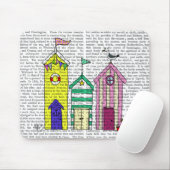 Strandhütten 1 Illustration Mousepad (Mit Mouse)