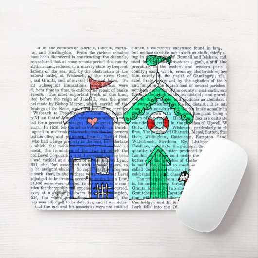 Strandhütten 2 Illustration Mousepad (Mit Mouse)