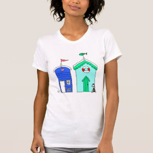 Strandhütten 2 Illustration T-Shirt