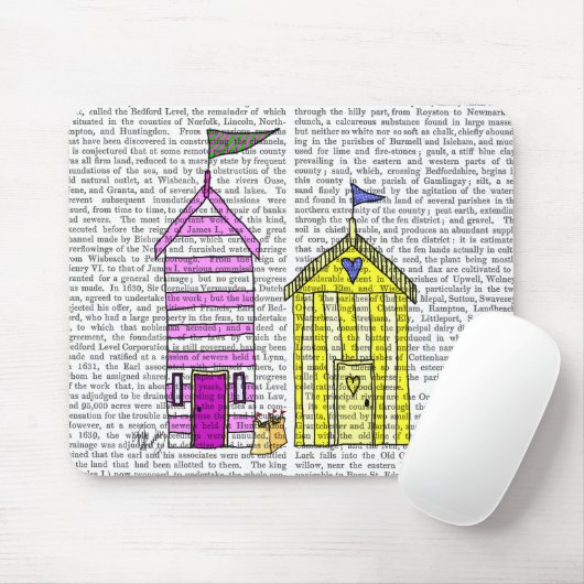 Strandhütten 3 Illustration Mousepad (Mit Mouse)