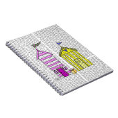 Strandhütten 3 Illustration Notizblock (Rechte Seite)